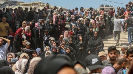 20 Palestinians killed in Gaza aid site stampede, Israel-backed group says