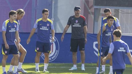 Así fue el entrenamiento del Atlético