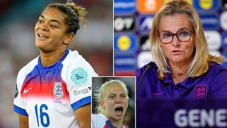 Sarina Wiegman reveals why Jess Carter is left OUT of England semi-final after suffering 'disgusting and vile' racist abuse