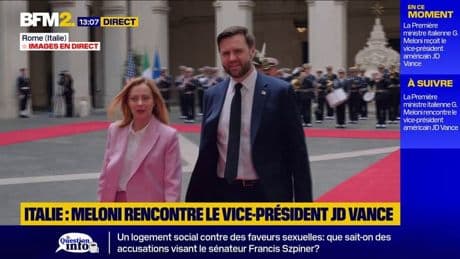Italie: le vice-président américain J.D. Vance reçu par Giorgia Meloni à Rome