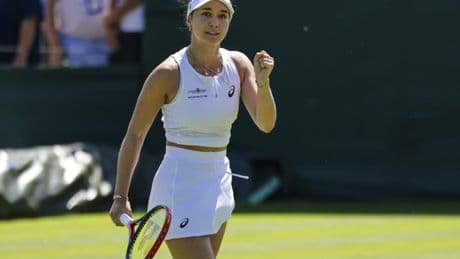 Tennisspielerin in Wimbledon: Eine hitzige Angelegenheit für Eva Lys