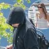 Leonardo DiCaprio continues trying to stay under the radar by hiding his face under both a hat and hoodie as he and girlfriend Vittoria Ceretti leave Venice after Bezos wedding extravaganza