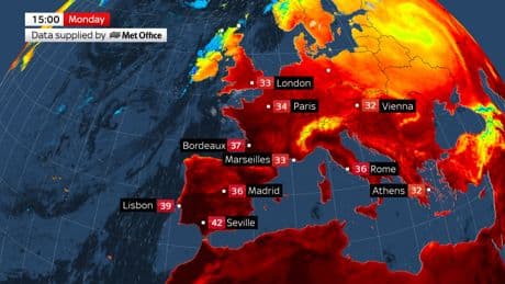 What is a 'heat dome' - and how long is it set to affect the UK?