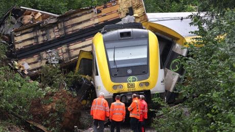 Allemagne : un glissement de terrain serait la cause du déraillement d’un train