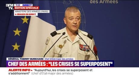 Terrorisme: “Nos services de renseignement sont aujourd’hui plutôt capables de déjouer les attaques”, affirme le chef d’état-major des armées
