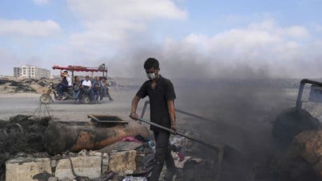 Turning plastic into fuel: Photos of Gaza's youth surviving with makeshift burners