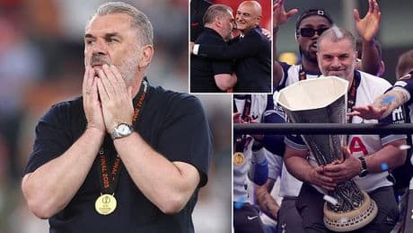 Tottenham SACK Ange Postecoglou despite ending their 17-year trophy drought with Europa League win - and fellow Premier League boss leads race to replace him
