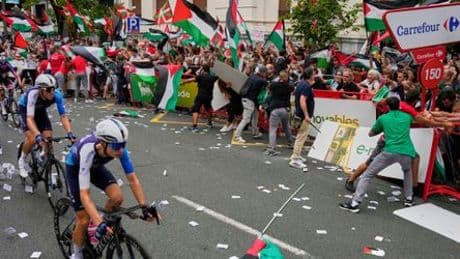 Spanien-Rundfahrt: Propalästinensische Proteste – »Die Fahrer haben Angst«