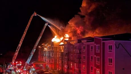 Massive apartment fire in Sackville, N.S. forces hundreds to evacuate
