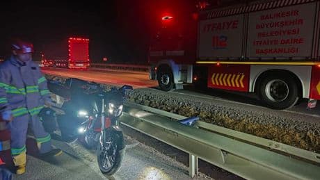 Balıkesir'de motosiklet kazası: 1 kişi hayatını kaybetti
