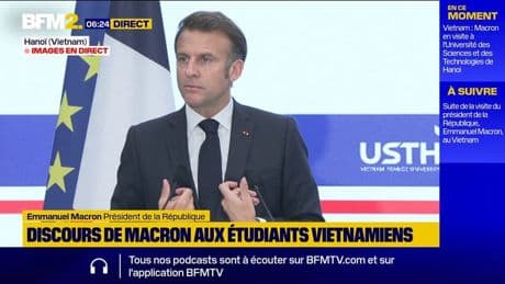 "Quelque chose s'est déréglé": Emmanuel Macron pointe l’imprévisibilité économique des États-Unis face à des étudiants vietnamiens