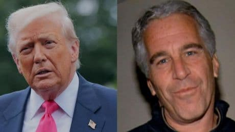 Trump envió a Epstein una carta "obscena" por su 50 cumpleaños con el dibujo de una mujer desnuda