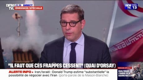 Conflit Israël/Iran: "Il n'y a pas d'issue militaire à cette crise de prolifération nucléaire iranienne", réagit le porte-parole du Quai d'Orsay