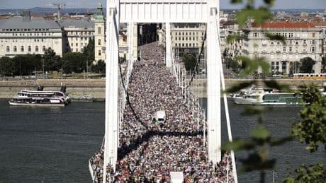 100K defy Hungary’s ban, march in Budapest Pride event