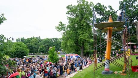 Why a Minneapolis neighborhood sharpens a giant pencil every year