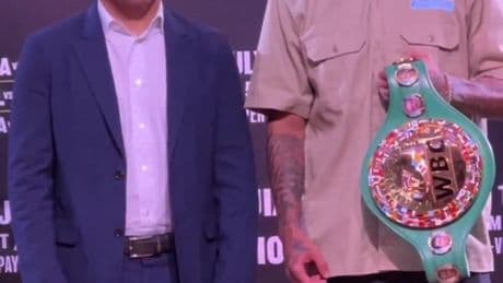 Fans shocked by size difference as Manny Pacquiao and Mario Barrios face off ahead of legend’s return aged 46 in Vegas