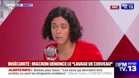 "Emmanuel Macron est le roi des renoncements en matière climatique", estime Manon Aubry (LFI)