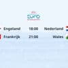 Dagprogramma EK | Oranje kan kwartfinales halen én Engeland uitschakelen