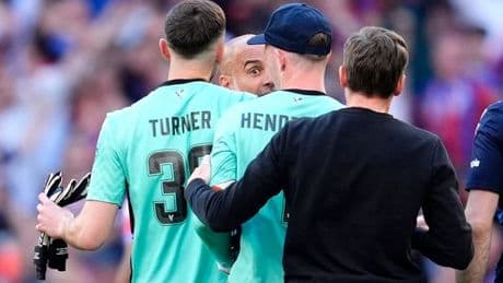 Pep Guardiola and Dean Henderson in furious row after Crystal Palace beat Man City
