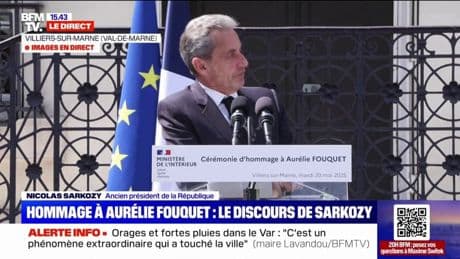 Hommage à Aurélie Fouquet : "Je me suis senti responsable de la mort de votre fille", déclare Nicolas Sarkozy