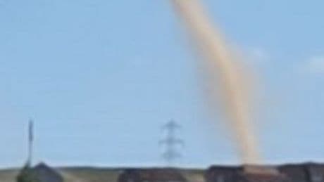 Huge 'tornado' captured over Scots town leaving locals stunned