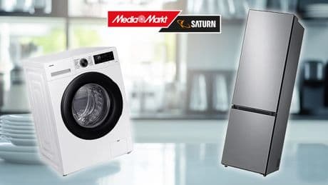 Zum Schleuderpreis: MediaMarkt senkt Preise für Waschmaschine und Kühl-Gefrierkombination um die Hälfte