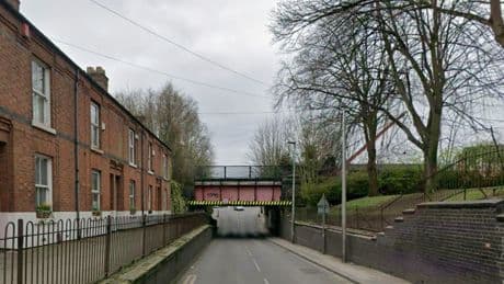 Double decker bus crashes into bridge in Manchester