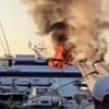 Watch: Smoke billows from luxury yacht fire in St Tropez