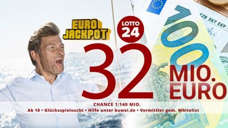 Ziehung Dienstag! 32 Millionen im Eurojackpot – hier für nur 3 Euro mitspielen