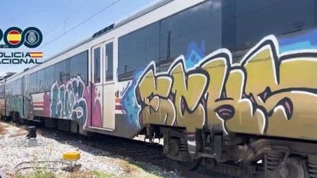 Detenidos 29 grafiteros de trenes por daños valorados en 1,5 millones de euros