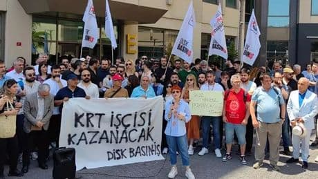 KRT direnişi 12'nci gününde devam etti: Yarın patron ile görüşülecek