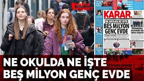 Ne okulda ne işte beş milyon genç evde