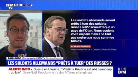 Le ministre allemand de la Défense indique que les soldats allemands "seront prêts à tuer des soldats russes si Moscou attaque un pays de l'Otan"