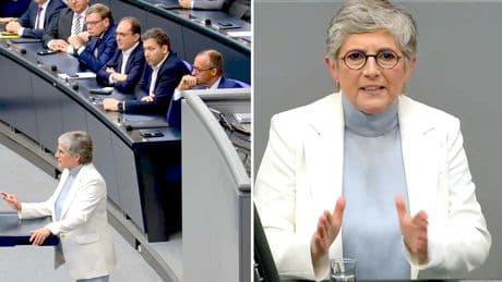 Spitzen-Grüne Haßelmann geht im Bundestag auf Kanzler Merz los