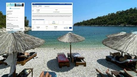 L'isola greca per una vacanza economica: viaggio (andata e ritorno) a meno di 100 euro, 2 lettini e ombrellone a 15 e 5 notti a 200 euro