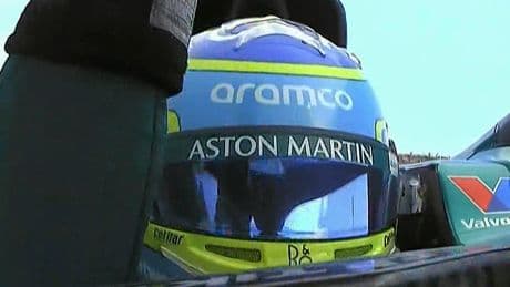 Alonso, un vueltón de escándalo: celebración.. y "¡woo!"