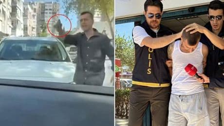 Antalya'da trafikte 2 kadına silahla saldıran sürücü tutuklandı