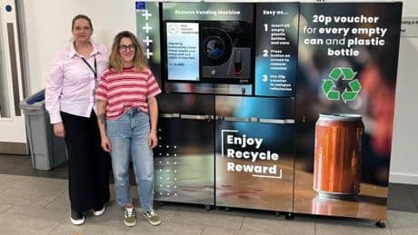 New College Lanarkshire students to trial financial incentive to encourage recycling by using Reverse Vending Machines