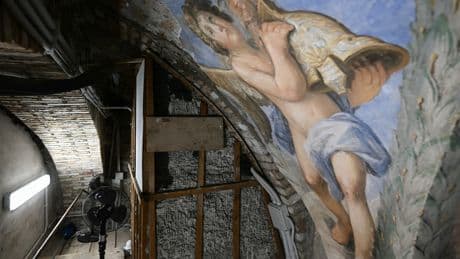 Hidden Above a Trap Door, 17th-Century Frescoes Come to Light