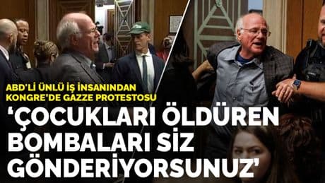 ABD'li ünlü iş insanı Ben Cohen'den Kongre’de Gazze protestosu: Çocukları öldüren bombaları siz gönderiyorsunuz