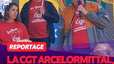 À Dunkerque, la CGT ArcelorMittal se mobilise sur la ligne d’arrivée du Tour de France