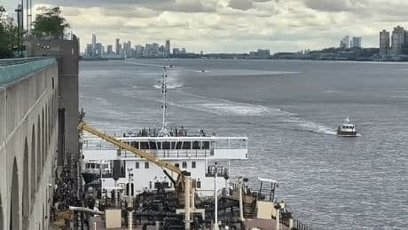One dead and two left injured after boat explodes on Hudson River during NYC Fleet Week