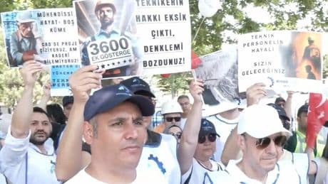 Mühendisler yoksulluğa karşı eylemde: "Biz ürettik, siz övündünüz"