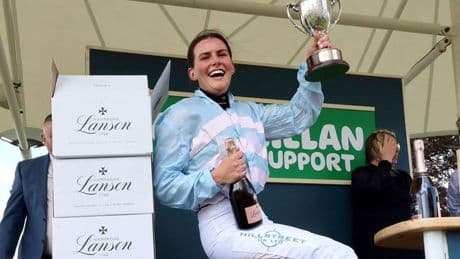 Jockey who won weight in champagne on ITV Racing disqualified for breaking whip rules