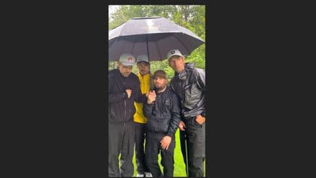 Pop-Band muss sich behaupten - Neureuther und Müller geben Promi-Golfstunde