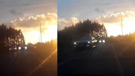 El temerario adelantamiento de un coche en una carretera de Valladolid que no termina en un trágico accidente por los pelos: “Me pasa esto y me da algo”