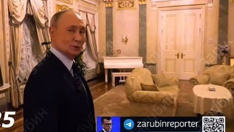 Putin offers rare glimpse inside his gilded Kremlin apartment — complete with baby grand piano