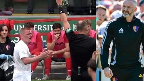 East Kilbride boss blasts 'ridiculous' Robertson red card and tells officials to stop 'creating stories'