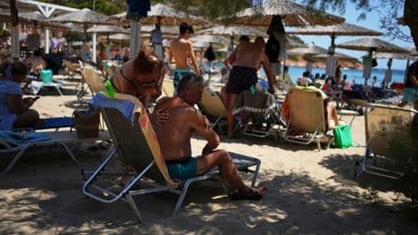 Millions of tourists head to Greece for their holidays. Greeks are staying at home