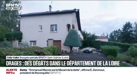 Une maison a pris feu dans la Loire après un impact de foudre: Françoise, voisine et témoin, décrit l’orage comme "une grosse boule de feu"